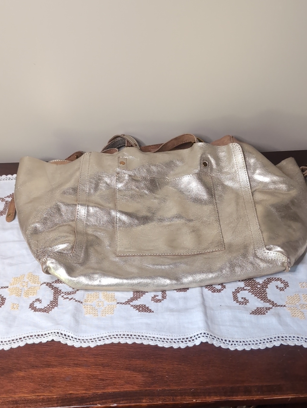 Large Haute Hippie All Leather Tote Bag - Picture 6 of 10